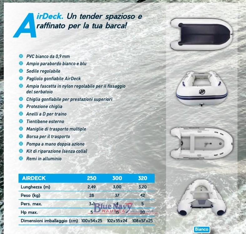 quicksilver tender Air deck 250cm - 320cm pagliolo gonfiabile