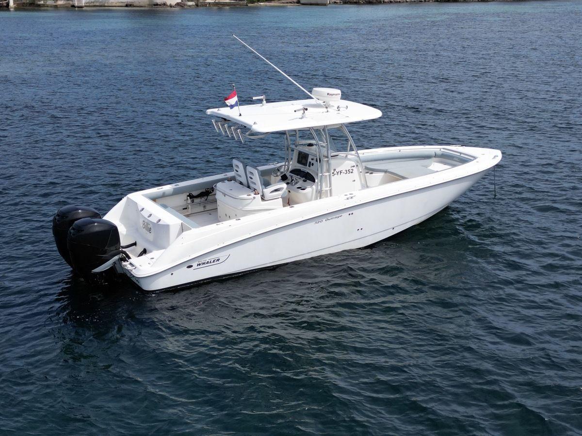 boston wahler 320 outrage - 2x mercury verado 250